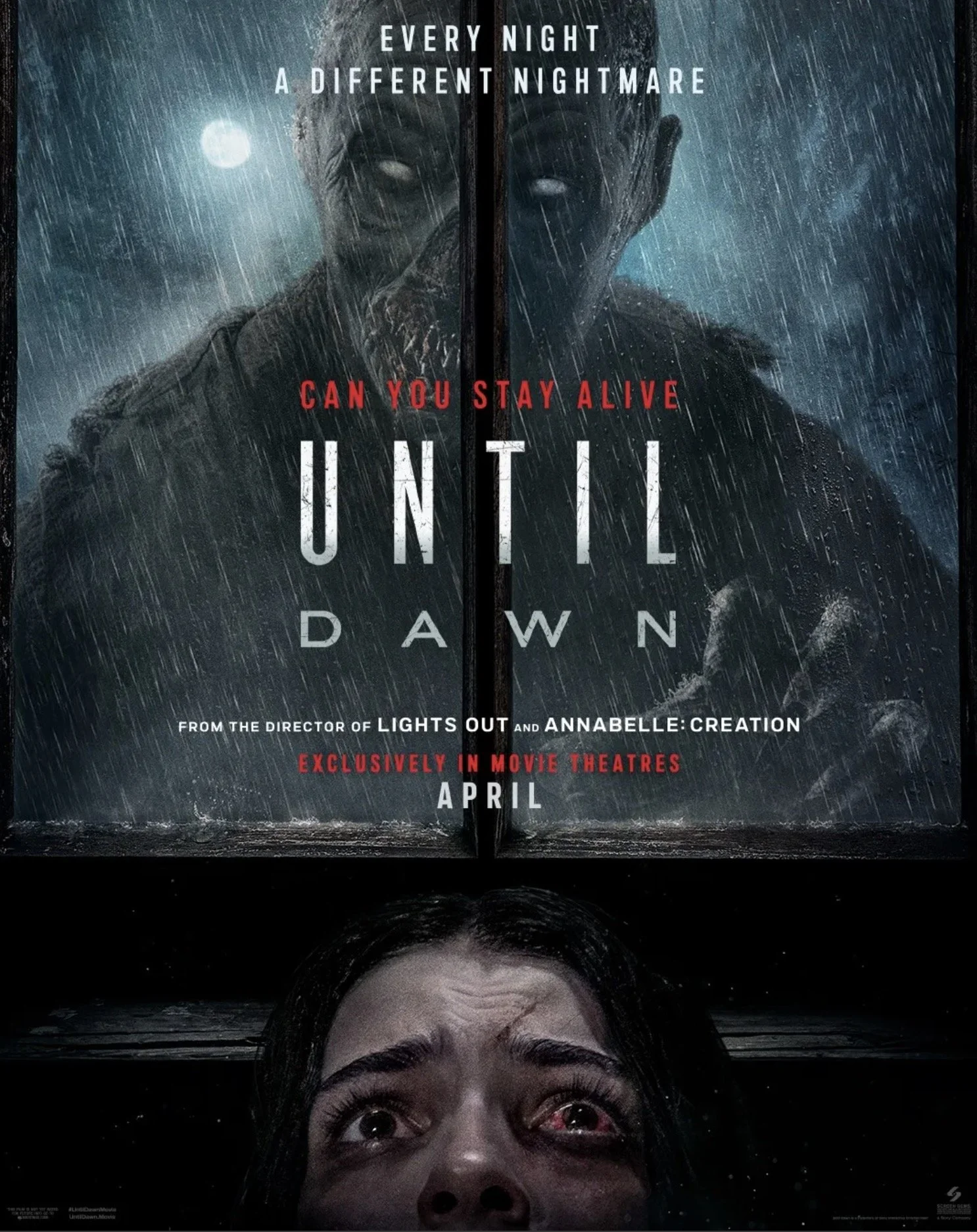 UNTIL DAWN Character Posters Spotlight Monsters in the Movie; New ...